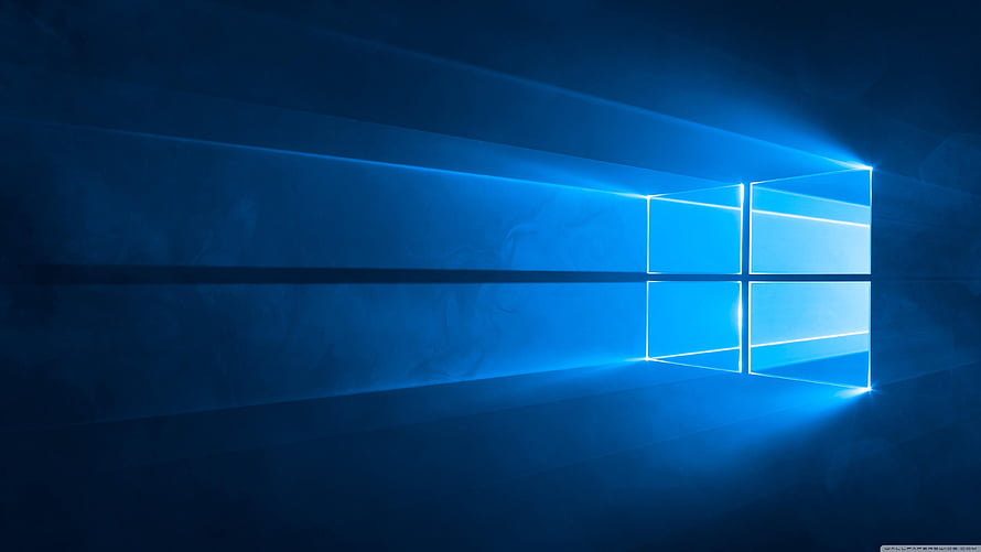 Windows 10 Default Blue Window Logo Abstract Minimalist Desktop Background HD wallpaper