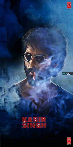 Kabir Singh Movie Poster with Sunglasses and Cigarette Smoke HD phone wallpaper