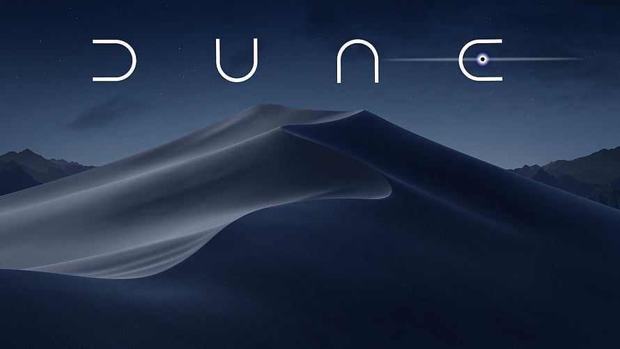 Dune Movie Desert Dunes and Night Sky Cinematic Wallpaper HD wallpaper