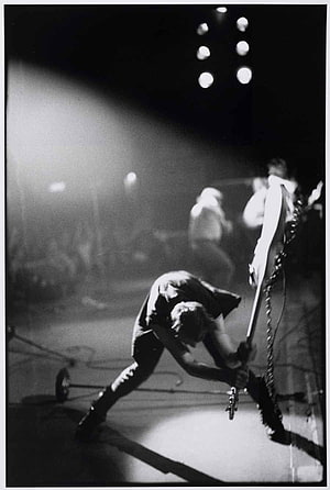 The Clash Live Performance on Stage with Dramatic Black and White Lighting HD phone wallpaper