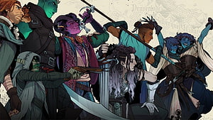 Critical Role Campaign Three Character Lineup Fantasy Illustration HD wallpaper