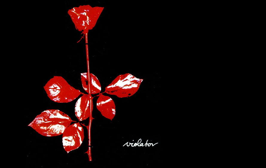 Depeche Mode Violator Album Cover Artwork With Red Rose On Black Background HD wallpaper