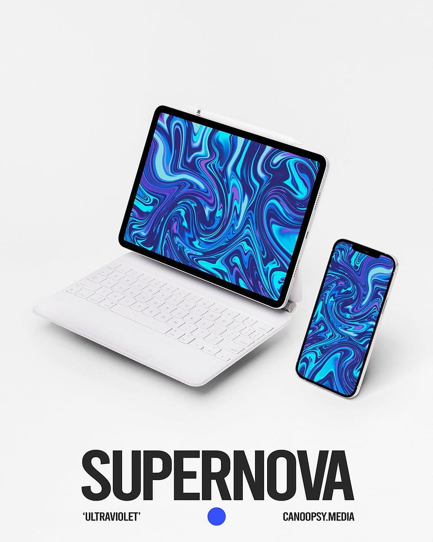 Supernova Ultraviolet Abstract Wallpaper for iPad and iPhone by Canoopsy HD phone wallpaper