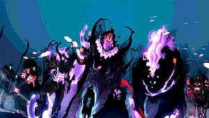 Solo Leveling Dark Demon Army Confrontation Scene HD wallpaper